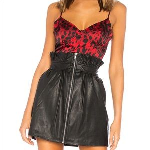 Superdown red bodysuit